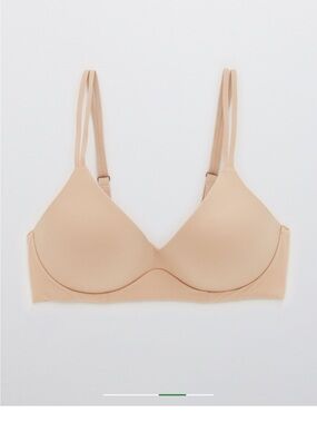 aerie Beige Lightly Padded Seamless Bra